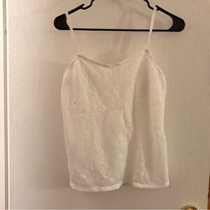 Elegant White Lace Women's Top